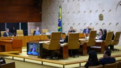 Plenário do Supremo Tribunal Federal durante sessão de julgamento
