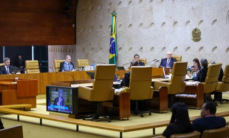 Plenário do Supremo Tribunal Federal durante sessão de julgamento