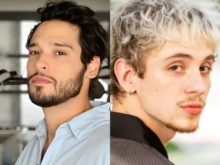 Bruno Fagundes e Juliano Floss em fotos divididas
