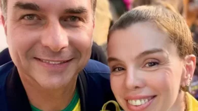 Penélope Nova e Flávio Bolsonaro