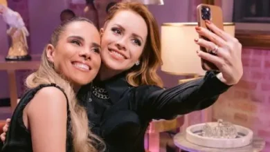 Wanessa Camargo e Sandy em registros de suas carreiras na música