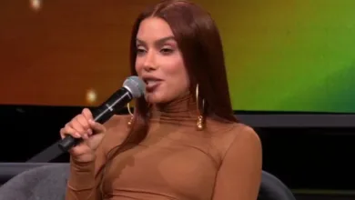 Anitta durante participação no programa Estrelas da Casa