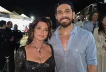Gustavo Mioto e Shania Twain juntos em evento no interior de São Paulo
