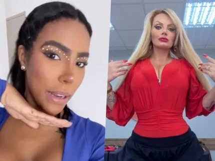 Carol Lekker e Mulher Pêra em fotos divulgadas nas redes sociais