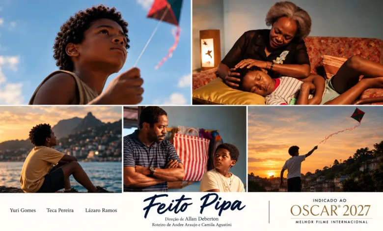Capa e cenas do filme Feito Pipa