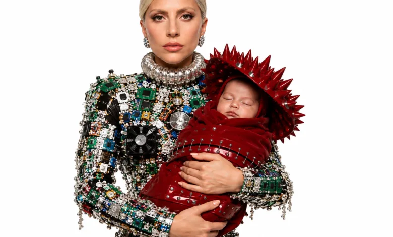 Ilustração inspirada em Lady Gaga com inteligência artificial