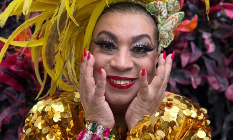 Maria Alcina em apresentação musical