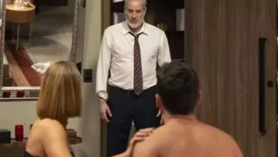 Ademir e Dora em cena da novela Quem Ama Cuida