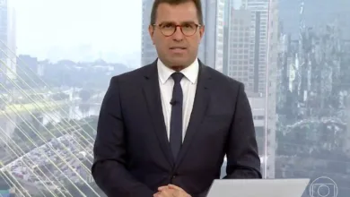 Rodrigo Bocardi durante apresentação