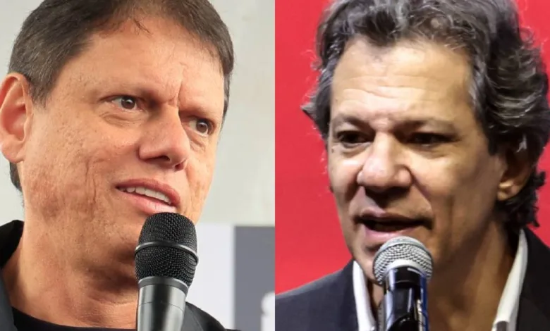 Tarcísio de Freitas e Fernando Haddad