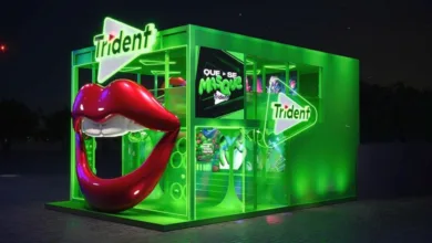 Espaço temático da Trident no festival