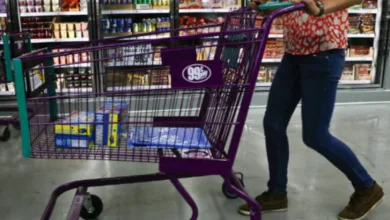 Carrinho de supermercado vazio